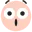 TikTok Surprised emoji ([surprised]) - 32x32